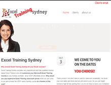 Tablet Screenshot of exceltrainingsydney.com